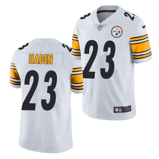 Men's Pittsburgh Steelers #23 Joe Haden White Vapor Untouchable Limited Stitched Jersey